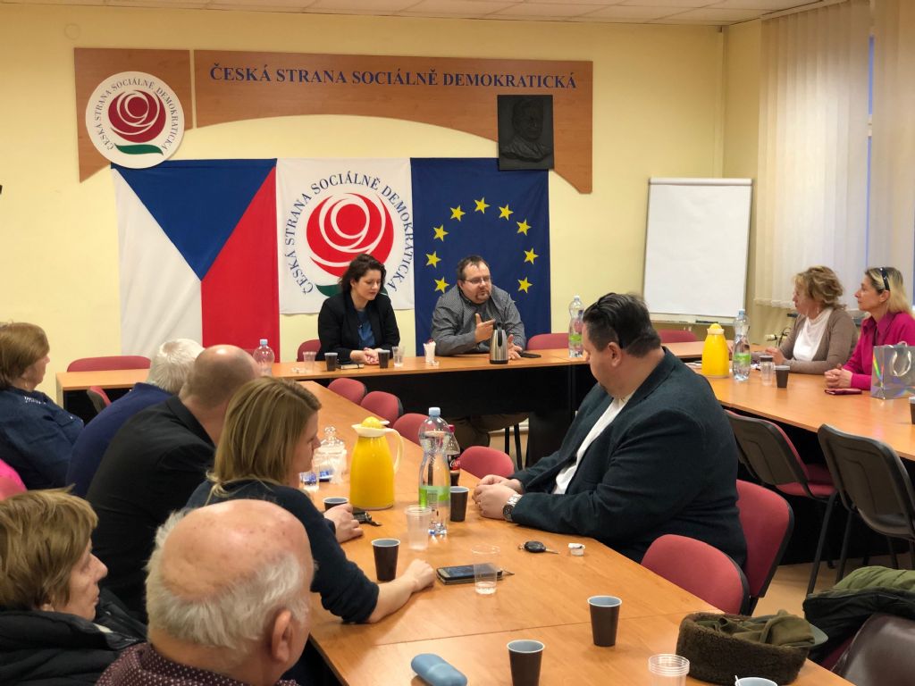 Debata se členy Sociální demokracie v Plzni